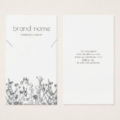 Rustic Wildflowers Necklace Display (Vorne & Hinten)