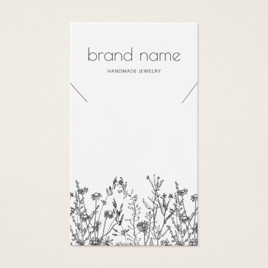 Rustic Wildflowers Necklace Display  (Vorderseite)