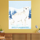 Rustic Wildlife Home Decor Stretched Canvas Print Leinwanddruck (Insitu (Wohnzimmer))