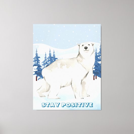 Rustic Wildlife Home Decor Stretched Canvas Print Leinwanddruck (Vorderseite)