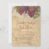 Rustic Wine Country Wedding Couples Photo Einladung (Vorderseite)