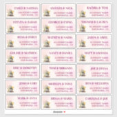 Rustic Winery Wedding Guest Address Labels (Blatt)