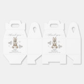 Rustic Winter Bunny Ice Skate Baby Shower Geschenkschachtel (Ungeklappt)