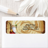 Rustic Winter Gnome and Tree Christmas Address (Insitu)