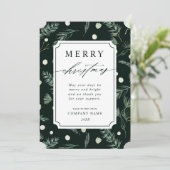 Rustic Winter Greenery QR Kodex Weihnachten im Unt (Stehend Vorderseite)