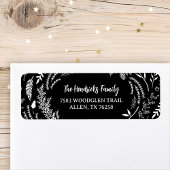 Rustic Winter Holiday Return Address