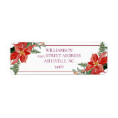 Rustic Winter Poinsettia Red Christmas Wedding (Vorne)