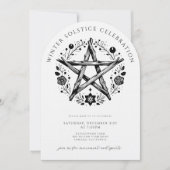 Rustic Winter Solstice Einladung (Vorderseite)