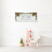 Rustic Winter Wedding Banner personalisieren (Insitu)