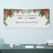 Rustic Winter Wedding Banner personalisieren (Messe)