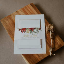 Rustic Winter Wedding Bly Band Evergreen Holly