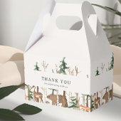 Rustic Winter Woodland Baby Shower Geschenkschachtel