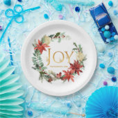 Rustic Winterland Freude Weihnachten Party Pappteller (Party)