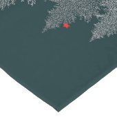 Rustic Wintry Christmas Trees Table Runner Großer Tischläufer (Ecke)