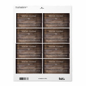 Rustic Wir haben das neue Zuhause-Adressetikett ve (Vorne)