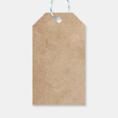 Rustic Wisteria Floral Lace Wedding Vielen Dank Geschenkanhänger (Rückseite)