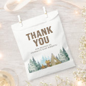 Rustic Wood A Little Camper Baby Shower Geschenktütchen (Ausgeschnitten)