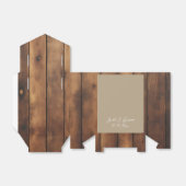 Rustic Wood and Lace Wedding Favor Boxes Geschenkschachtel (Ungefaltet)