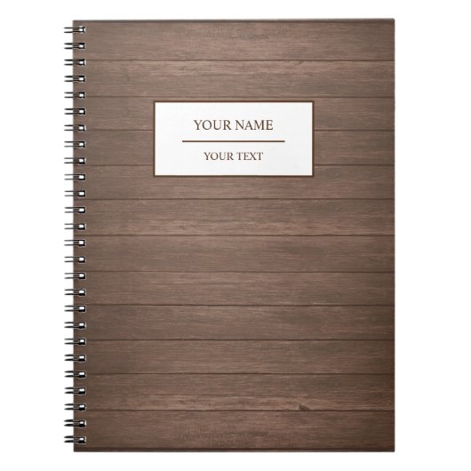 Rustic Wood Barn Country Notebook Notizblock (Vorderseite)
