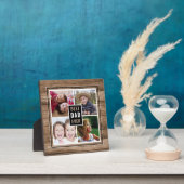 Rustic Wood Best Vater je 4 Familienfoto Collage Fotoplatte (InSitu)