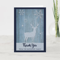 Rustic Wood Blue Rentier Country Weihnachten