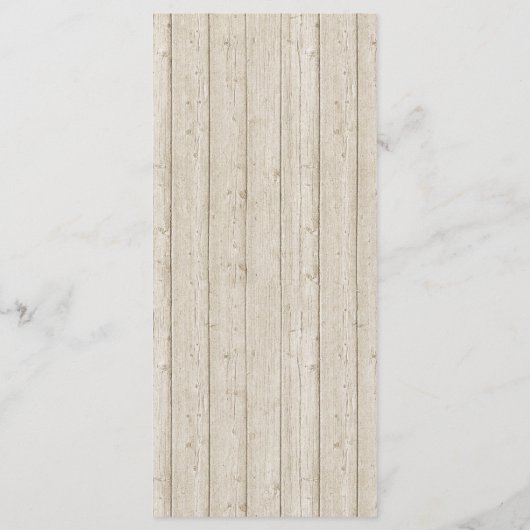 Rustic Wood Boho Arrows & Floral Wedding Program Programm (Rückseite)