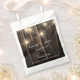 Rustic Wood Bride Groom Vielen Dank für Ihre Hochz Geschenktütchen