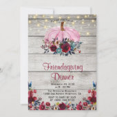 Rustic Wood Burgundy Einladungen (Vorderseite)