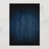 Rustic Wood Burgundy Floral Mason Jar Wedding Begleitkarte (Rückseite)