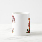 Rustic Wood Christmas Letter E String Lights Kaffeetasse (Mittel)