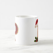 Rustic Wood Christmas Letter P String Lights Kaffeetasse (Mittel)