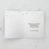 Rustic Wood Christmas Tree | 5 Fotos Collage Card Karte (Innenseite)