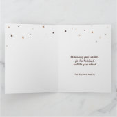 Rustic Wood Christmas Tree | 5 Fotos Collage Karte (Innenseite)