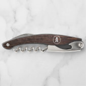 Rustic Wood Corkschraube Kellnermesser (Rückseite)