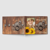 Rustic Wood Country Brautparty Foto Gästebuch (Voll)