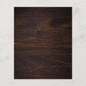 Rustic Wood Cutting Board Citrus Cooking Script Flyer (Hinten)