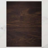 Rustic Wood Cutting Board Citrus Cooking Script Flyer (Hinten)