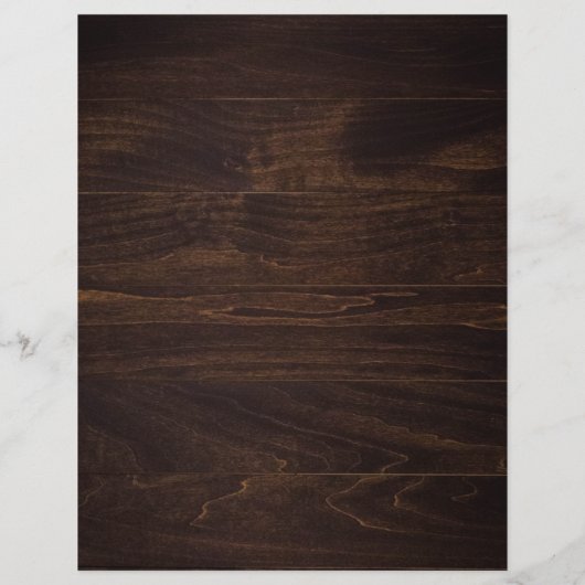 Rustic Wood Cutting Board Citrus Cooking Script Flyer (Hinten)