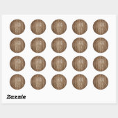 Rustic Wood Danke, dass du Sticker (Blatt)