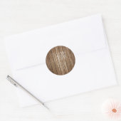Rustic Wood Danke, dass du Sticker (Umschlag)