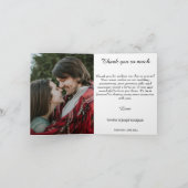 Rustic Wood Diamond Laurel 1. Jubiläum Dankeskarte (Innenseite)