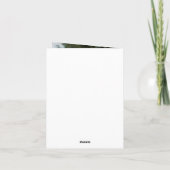 Rustic Wood Diamond Laurel 5. Jahrestag Dankeskarte (Rückseite)