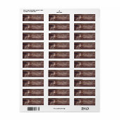 Rustic Wood Elk Wildlife Address Labels (Vorne)