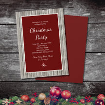 Rustic Wood Family Weihnachten Party