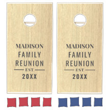 Rustic Wood Family Wiedersehen Outdoor Game