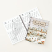 Rustic Wood Farmhouse Küche Familie Rezept Buch (Innenseite)