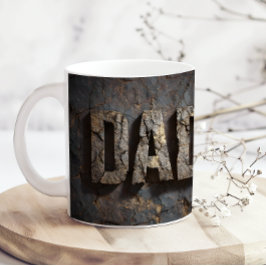 Rustic Wood Fathers Day Dad Coffee Mug Kaffeetasse