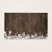 Rustic Wood floral Baby Showkarte (Rückseite)