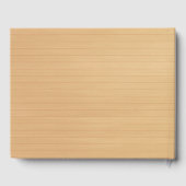 Rustic Wood Floral Butterfly Wedbook Gästebuch (Rückseite)