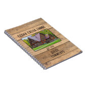 Rustic Wood Foto Vacation Rental Guest Book Notizblock (Rechte Seite)